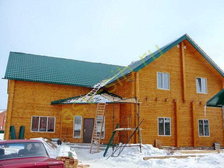 Двухэтажный коттедж в Новосибирске для круглогодичного проживания